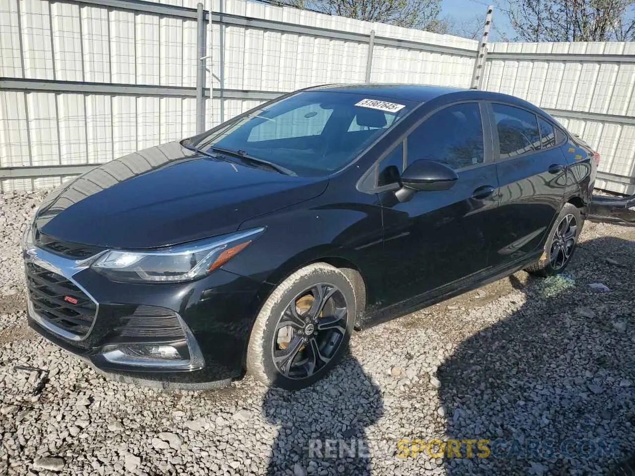 1 Photograph of a damaged car 1G1BE5SM4K7135931 CHEVROLET CRUZE 2019