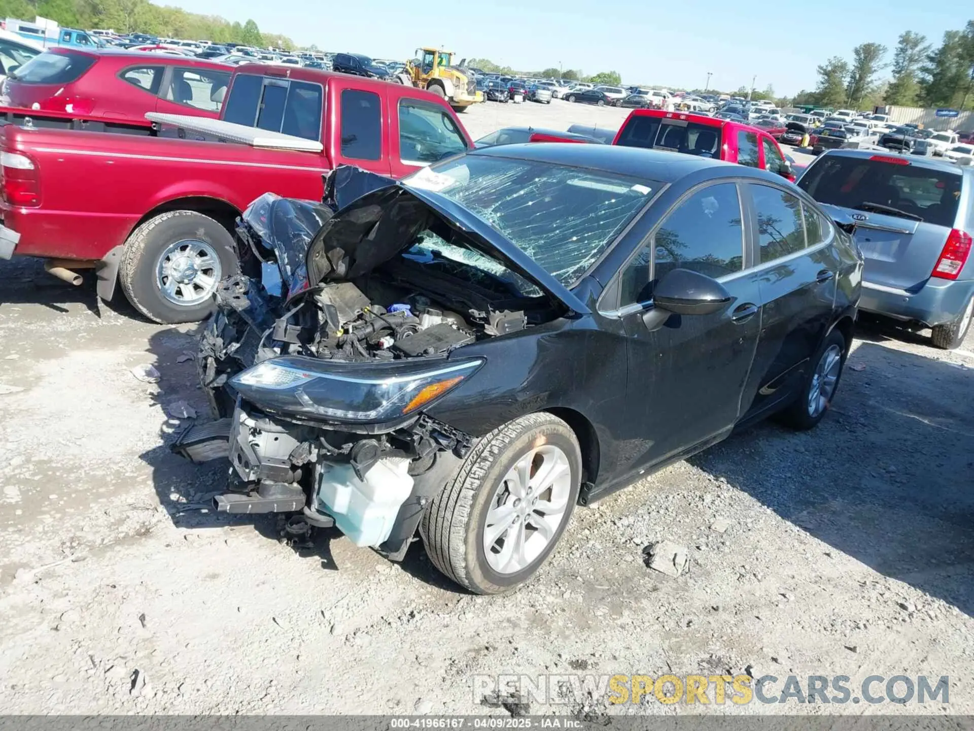 2 Photograph of a damaged car 1G1BE5SM5K7121570 CHEVROLET CRUZE 2019