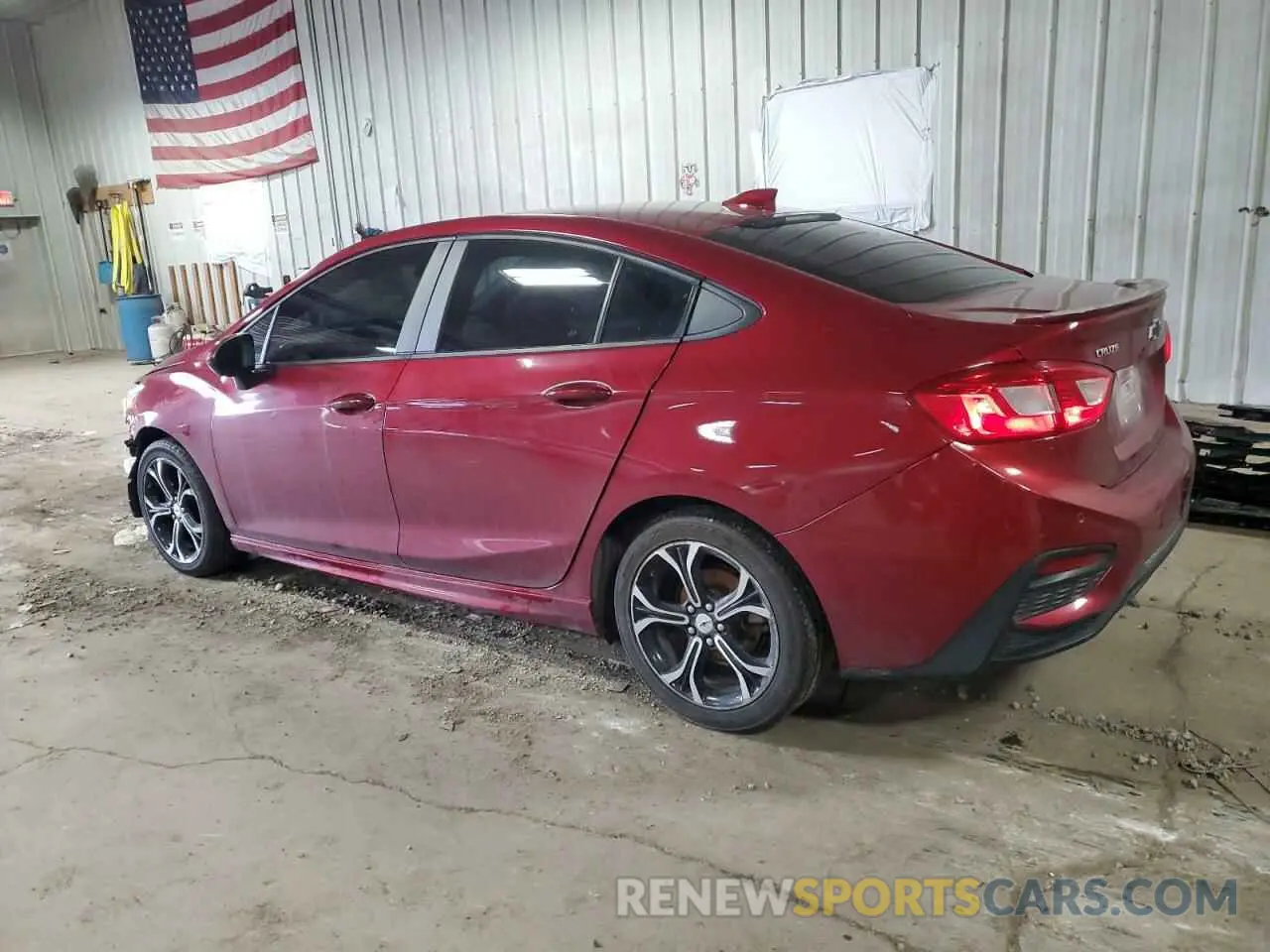 2 Photograph of a damaged car 1G1BE5SM5K7129412 CHEVROLET CRUZE 2019