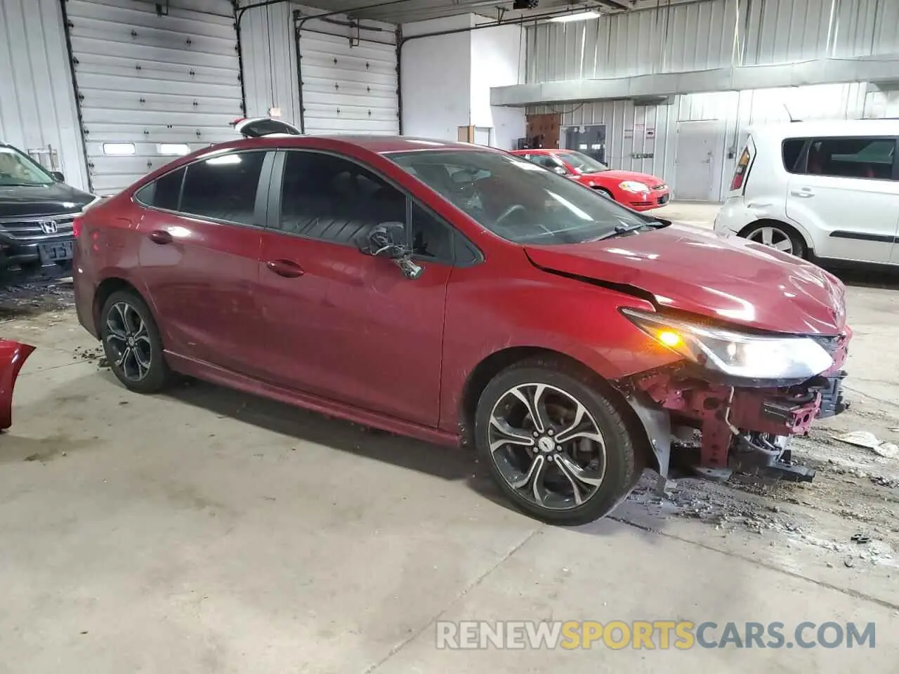 4 Photograph of a damaged car 1G1BE5SM5K7129412 CHEVROLET CRUZE 2019
