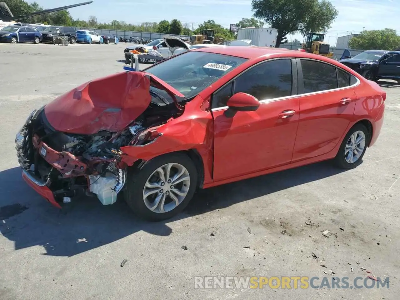 1 Photograph of a damaged car 1G1BE5SM5K7130642 CHEVROLET CRUZE 2019