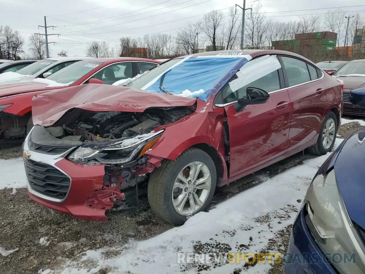 1 Photograph of a damaged car 1G1BE5SM6K7103742 CHEVROLET CRUZE 2019