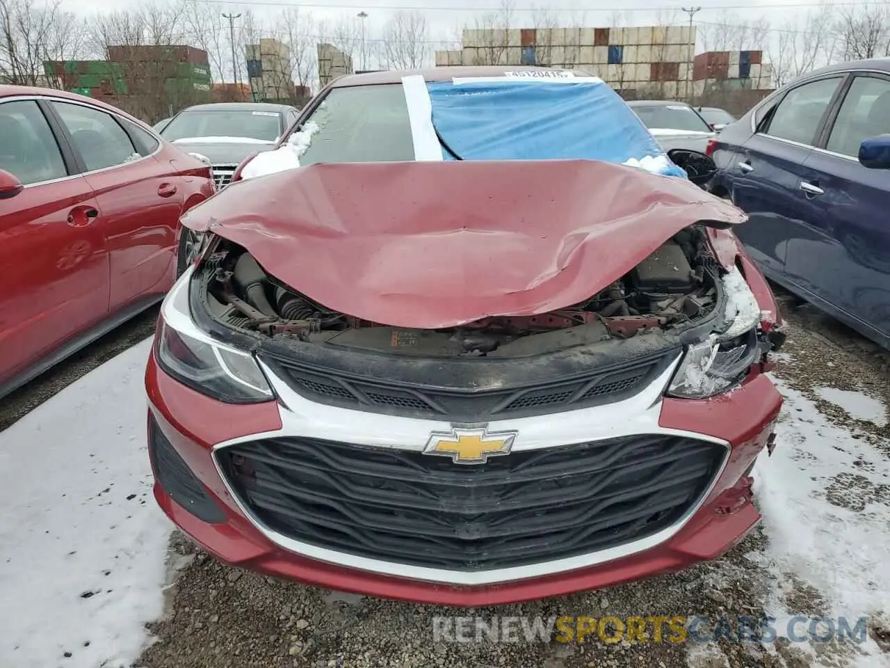 5 Photograph of a damaged car 1G1BE5SM6K7103742 CHEVROLET CRUZE 2019