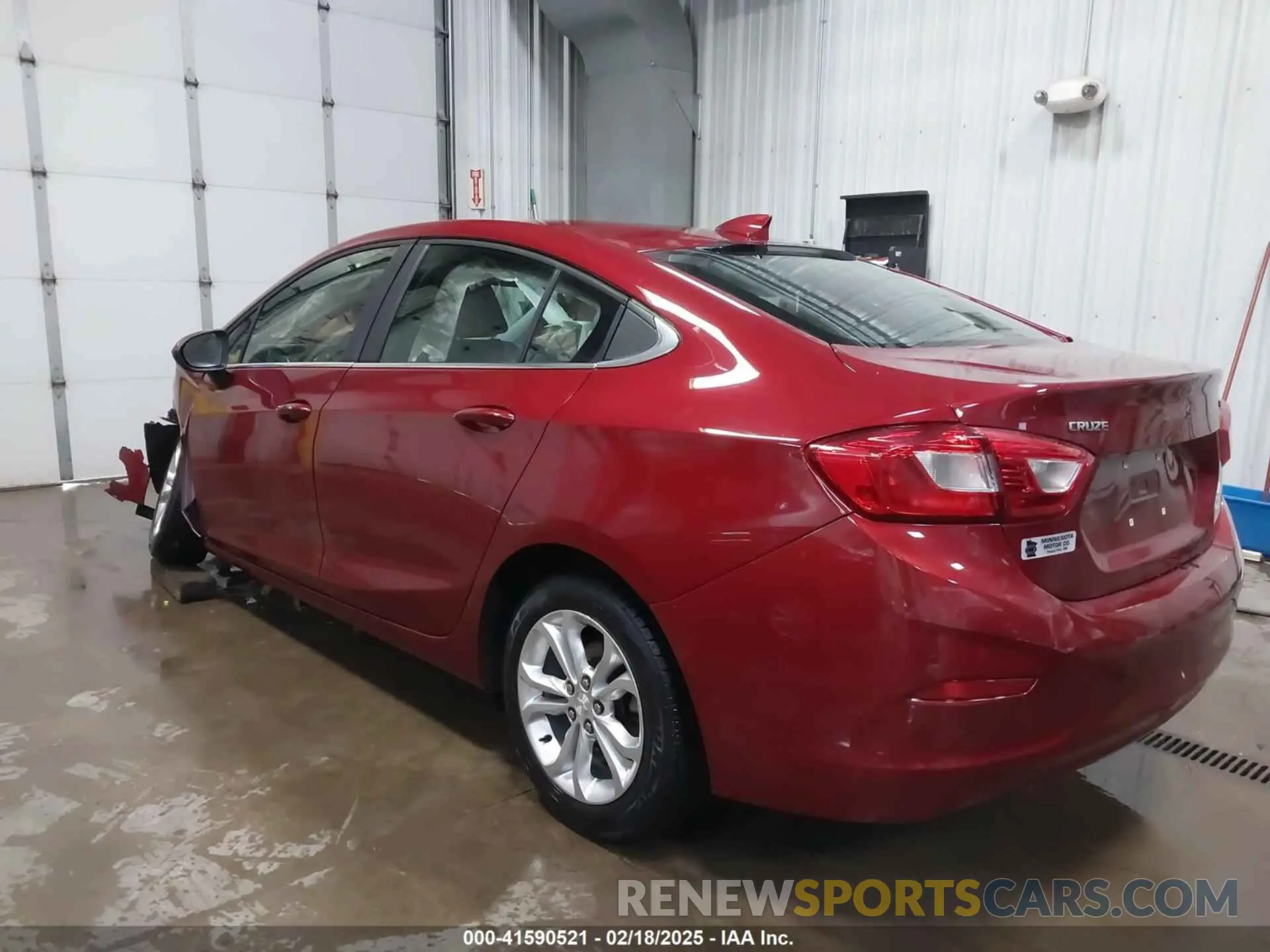 3 Photograph of a damaged car 1G1BE5SM6K7103756 CHEVROLET CRUZE 2019