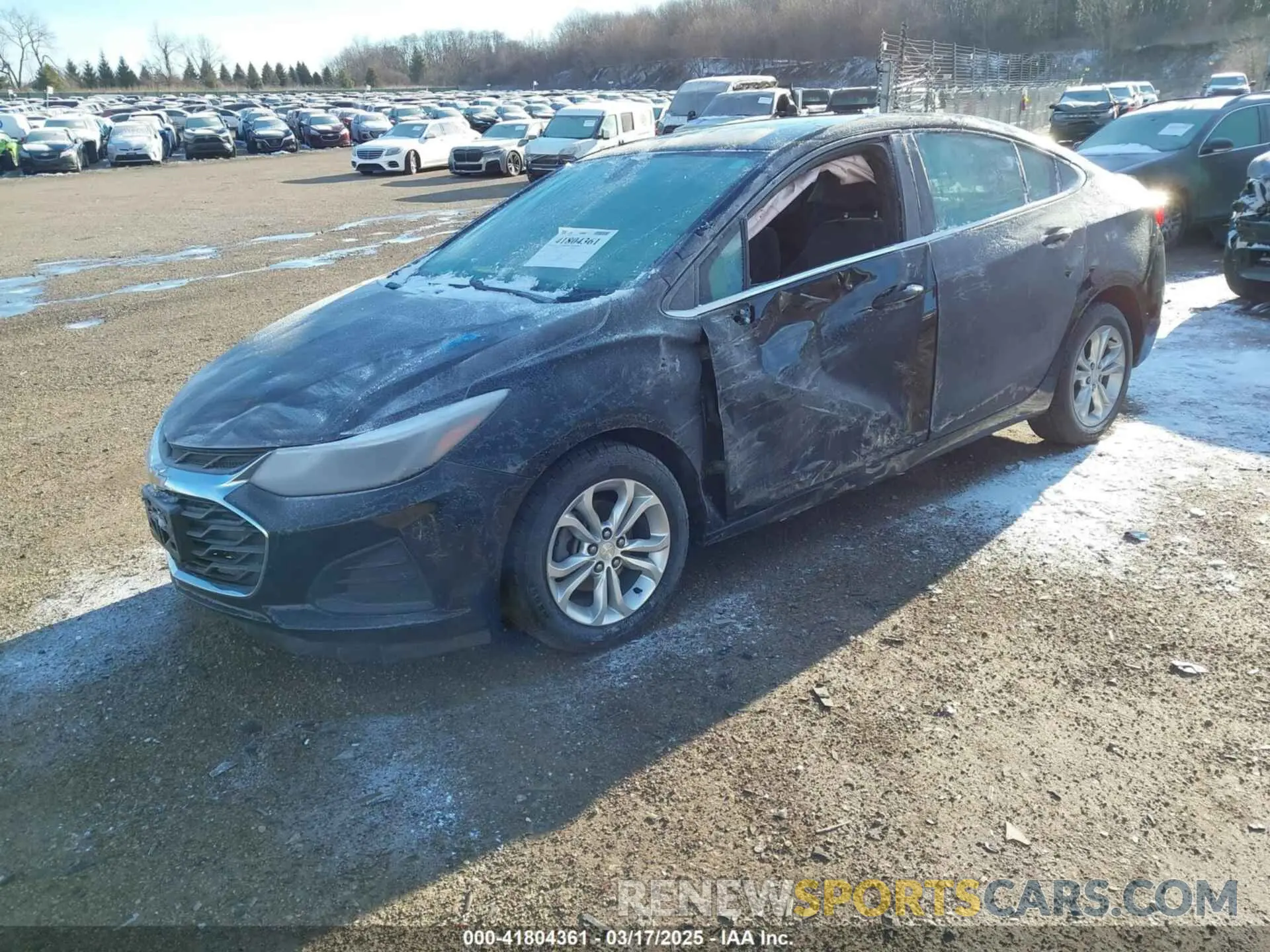 2 Photograph of a damaged car 1G1BE5SM6K7106561 CHEVROLET CRUZE 2019