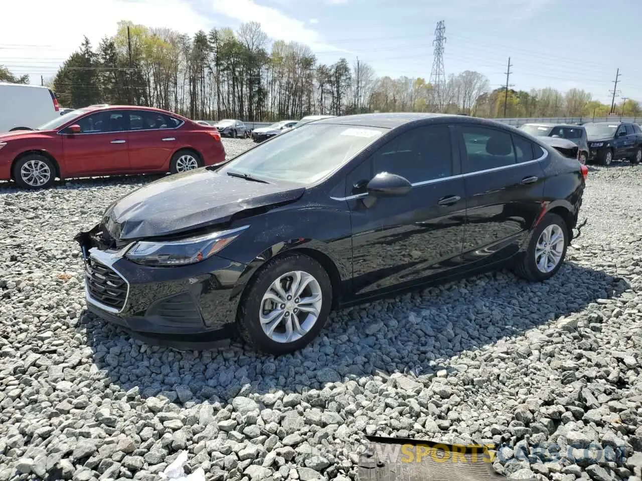 1 Photograph of a damaged car 1G1BE5SM6K7112652 CHEVROLET CRUZE 2019