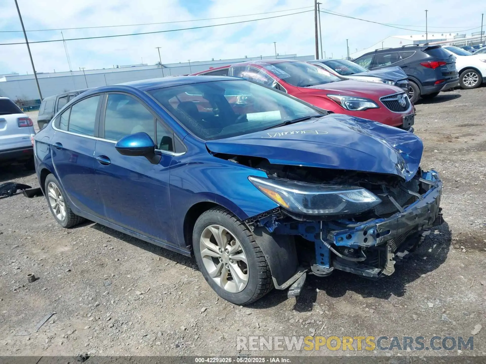 1 Photograph of a damaged car 1G1BE5SM6K7113798 CHEVROLET CRUZE 2019