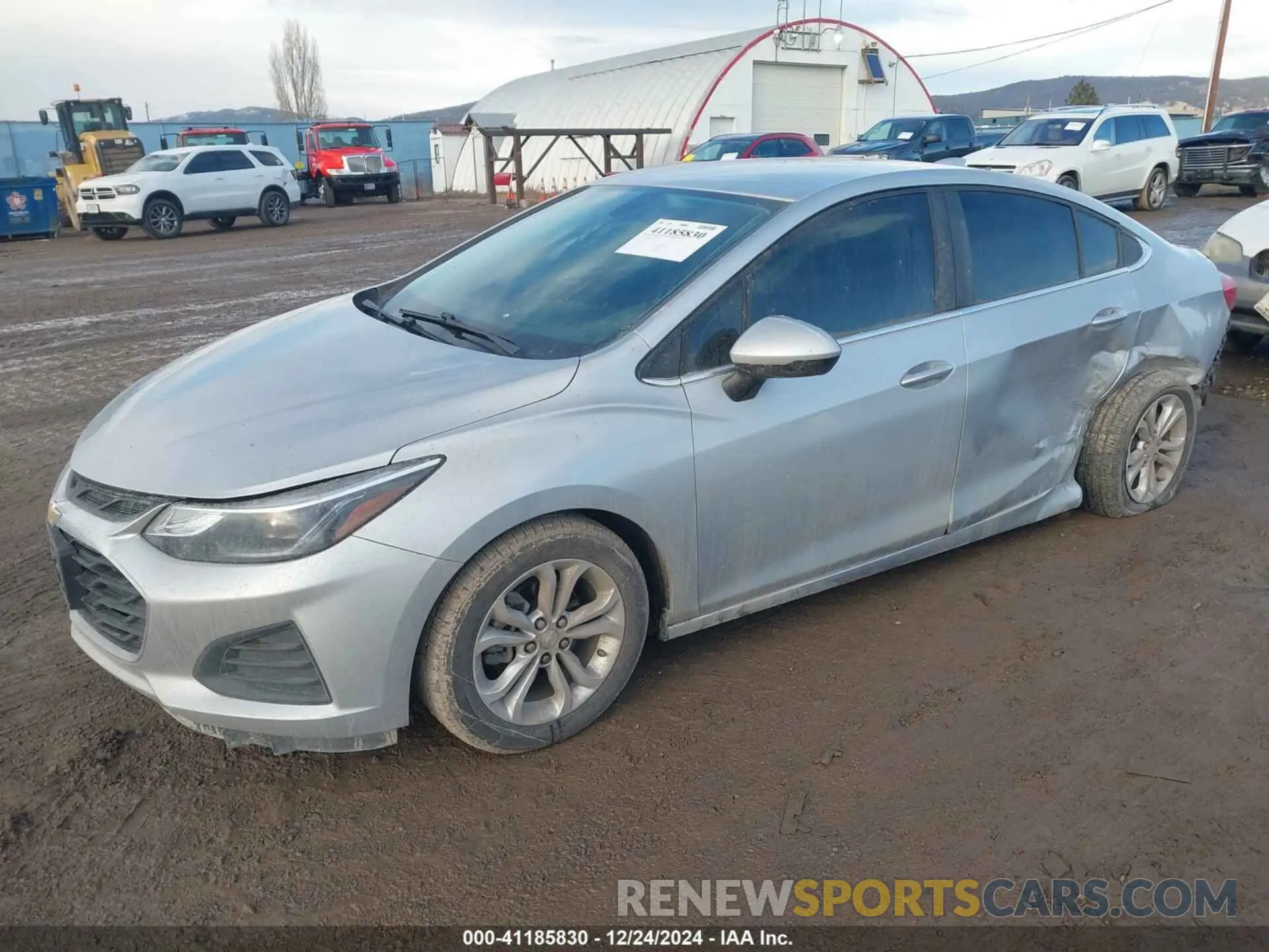 2 Photograph of a damaged car 1G1BE5SM6K7127460 CHEVROLET CRUZE 2019