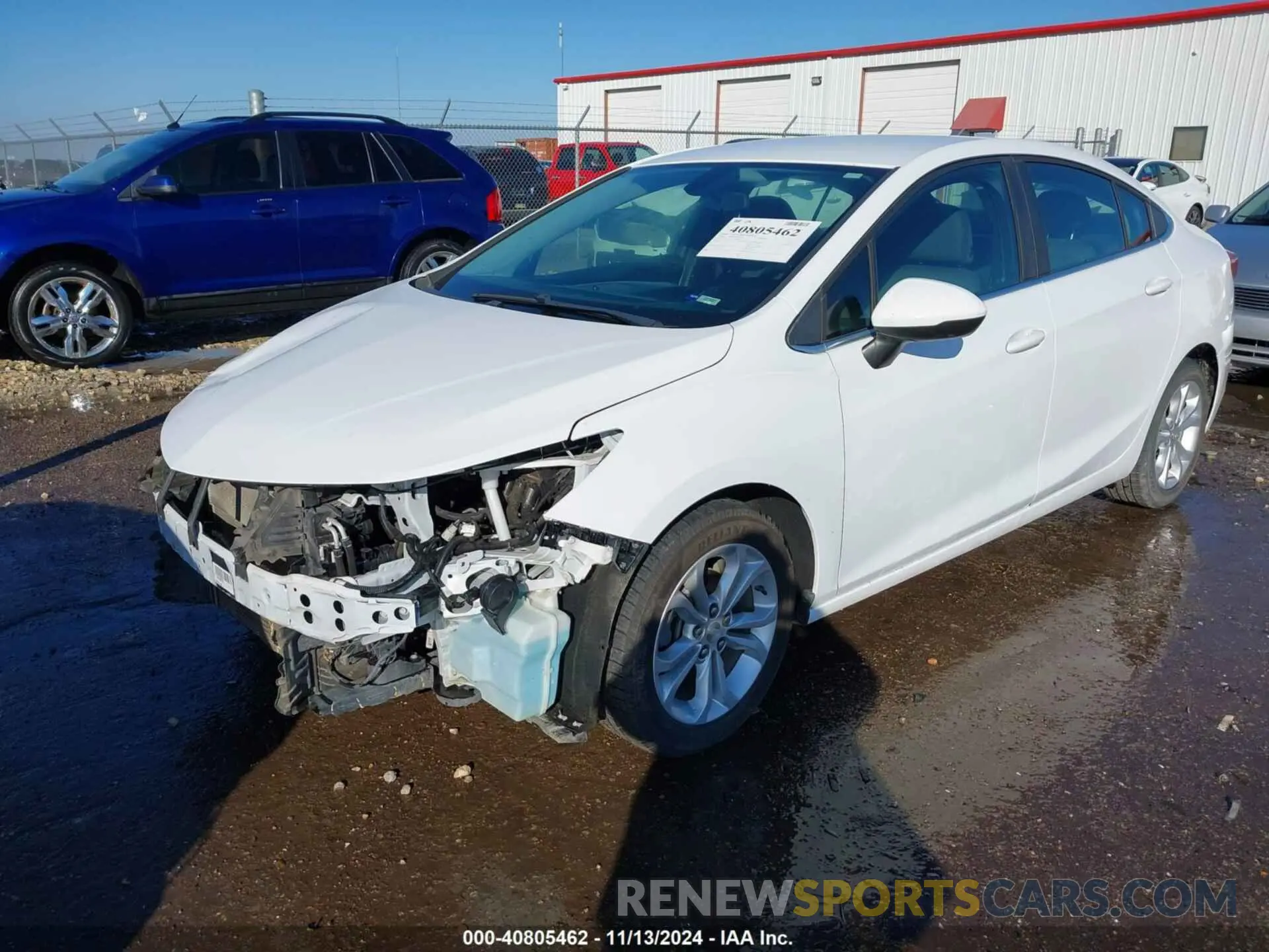 2 Photograph of a damaged car 1G1BE5SM7K7108559 CHEVROLET CRUZE 2019