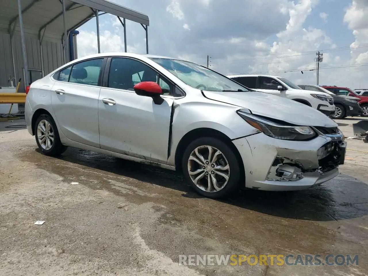 4 Photograph of a damaged car 1G1BE5SM7K7114099 CHEVROLET CRUZE 2019