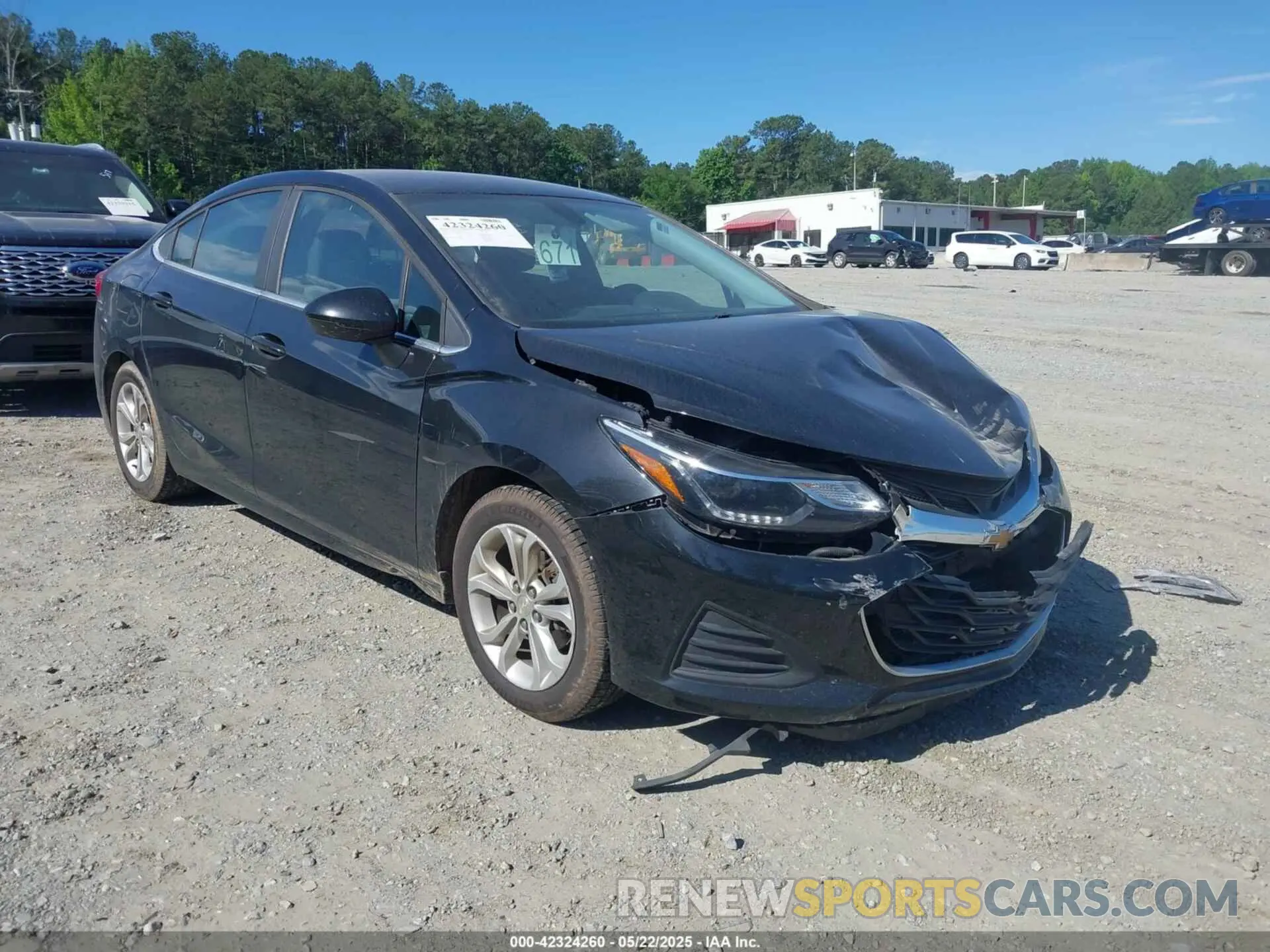 1 Photograph of a damaged car 1G1BE5SM7K7119528 CHEVROLET CRUZE 2019