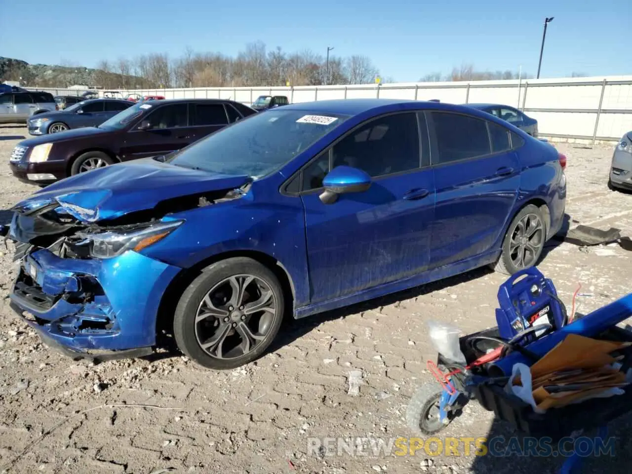 1 Photograph of a damaged car 1G1BE5SM7K7132554 CHEVROLET CRUZE 2019