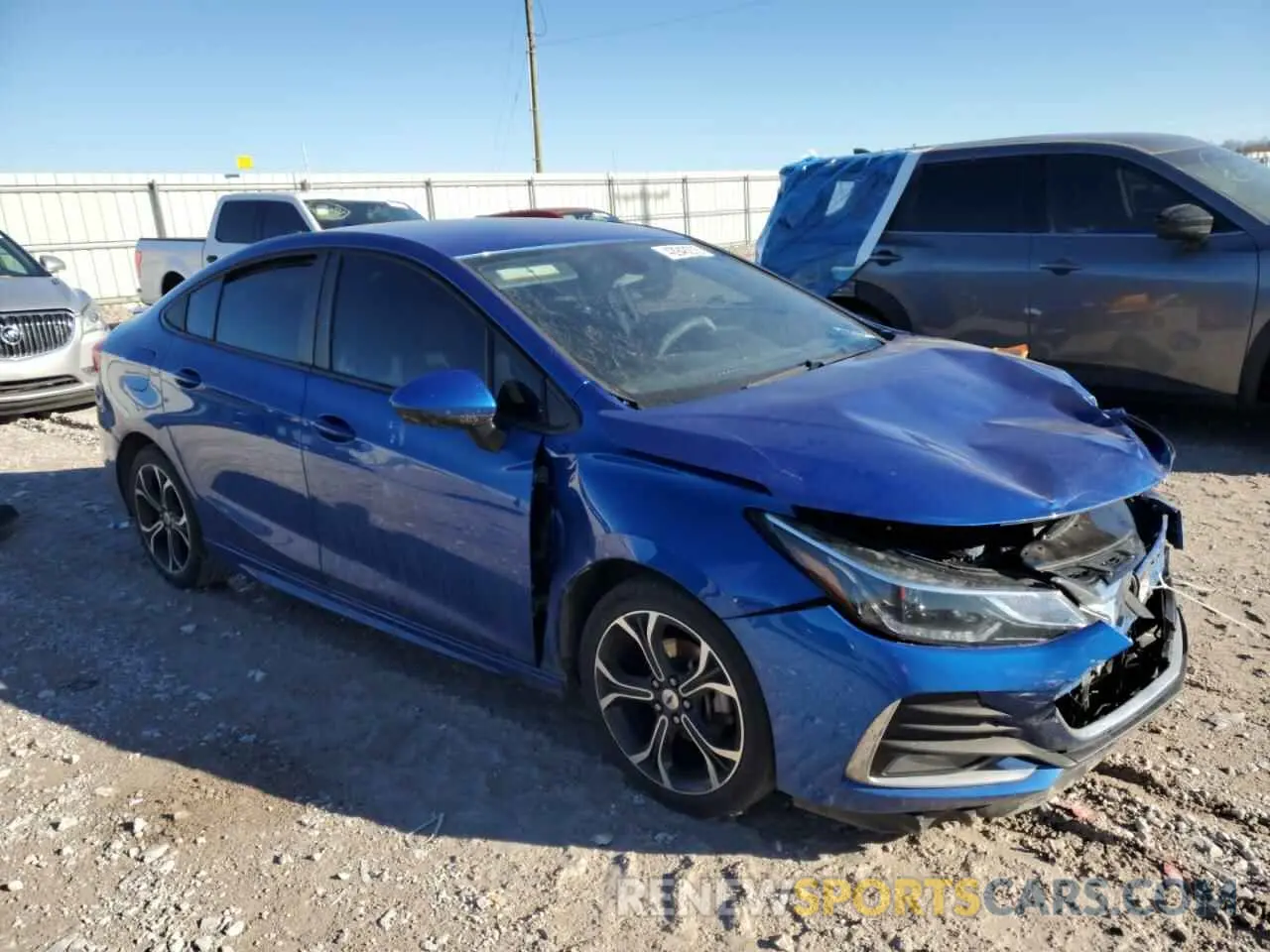4 Photograph of a damaged car 1G1BE5SM7K7132554 CHEVROLET CRUZE 2019
