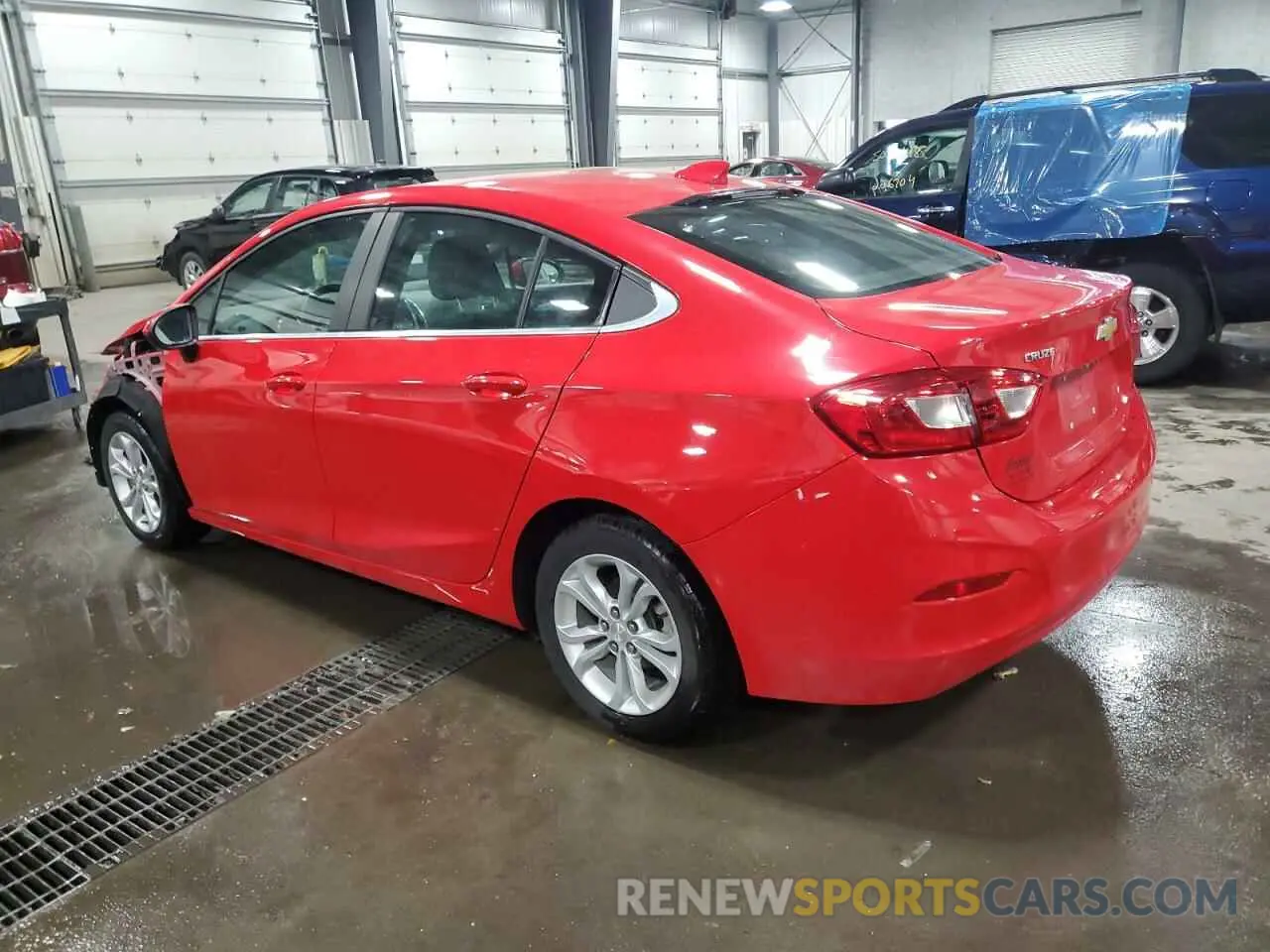 2 Photograph of a damaged car 1G1BE5SM8K7117058 CHEVROLET CRUZE 2019