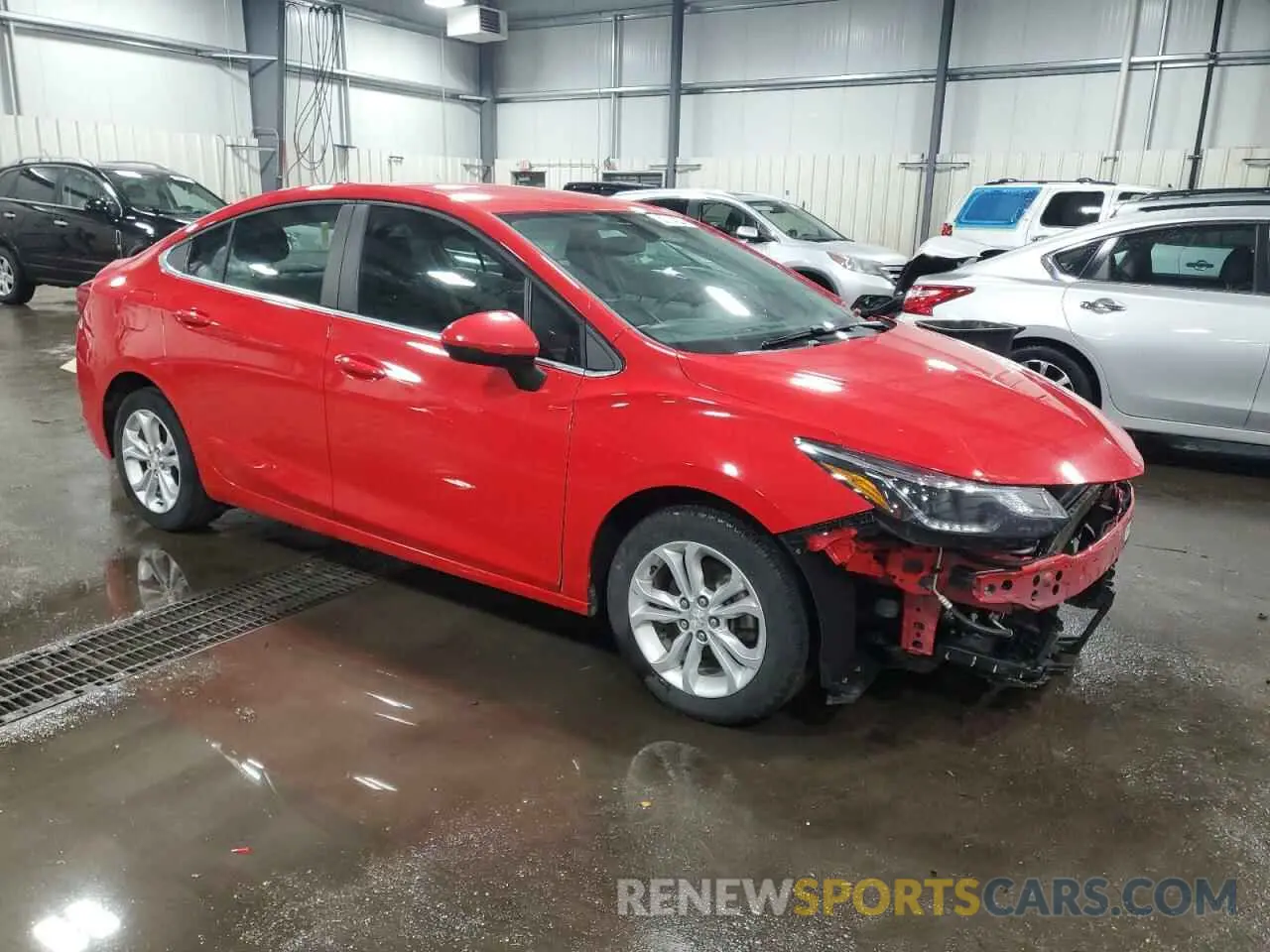 4 Photograph of a damaged car 1G1BE5SM8K7117058 CHEVROLET CRUZE 2019