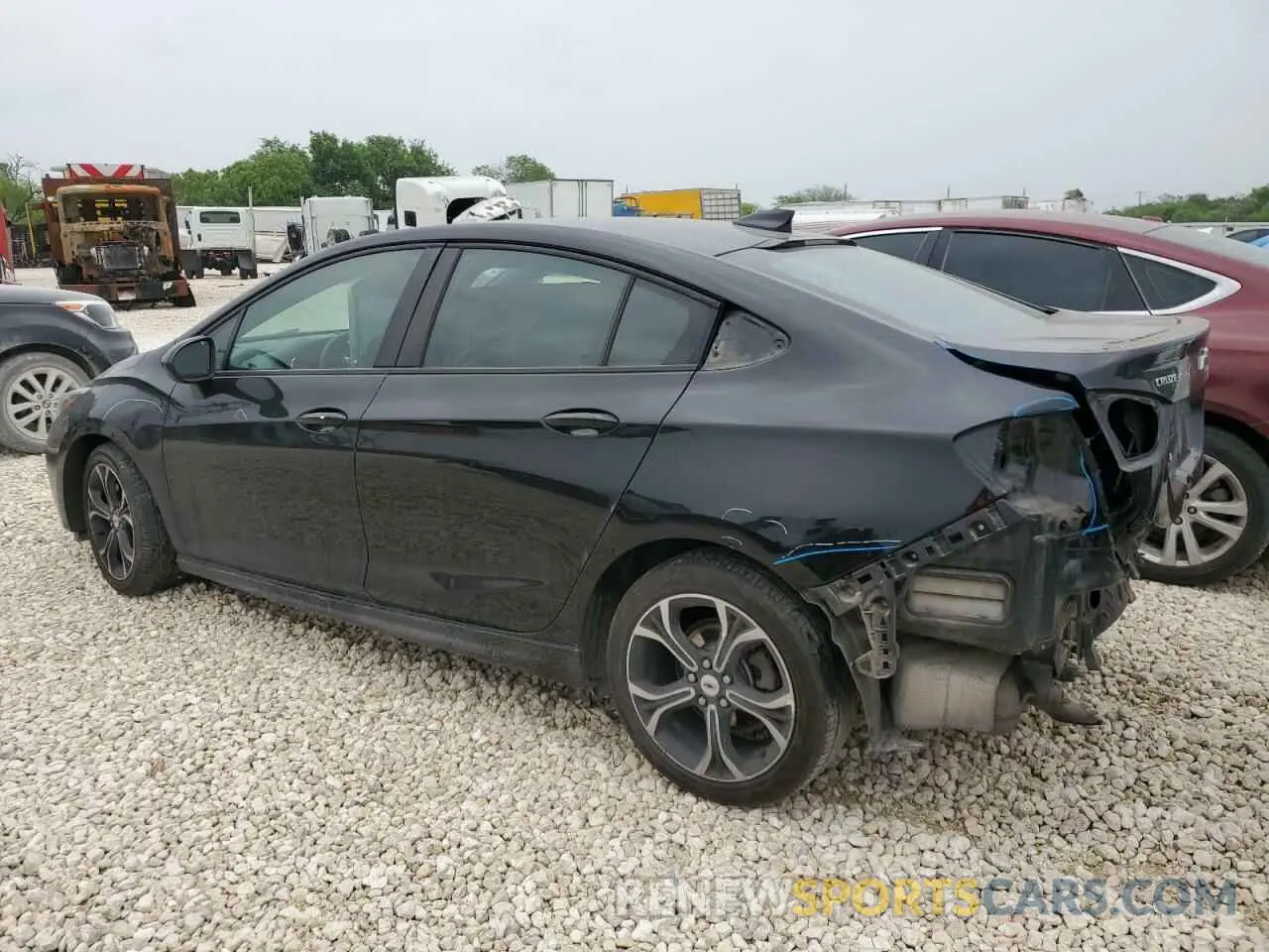 2 Photograph of a damaged car 1G1BE5SM8K7130103 CHEVROLET CRUZE 2019
