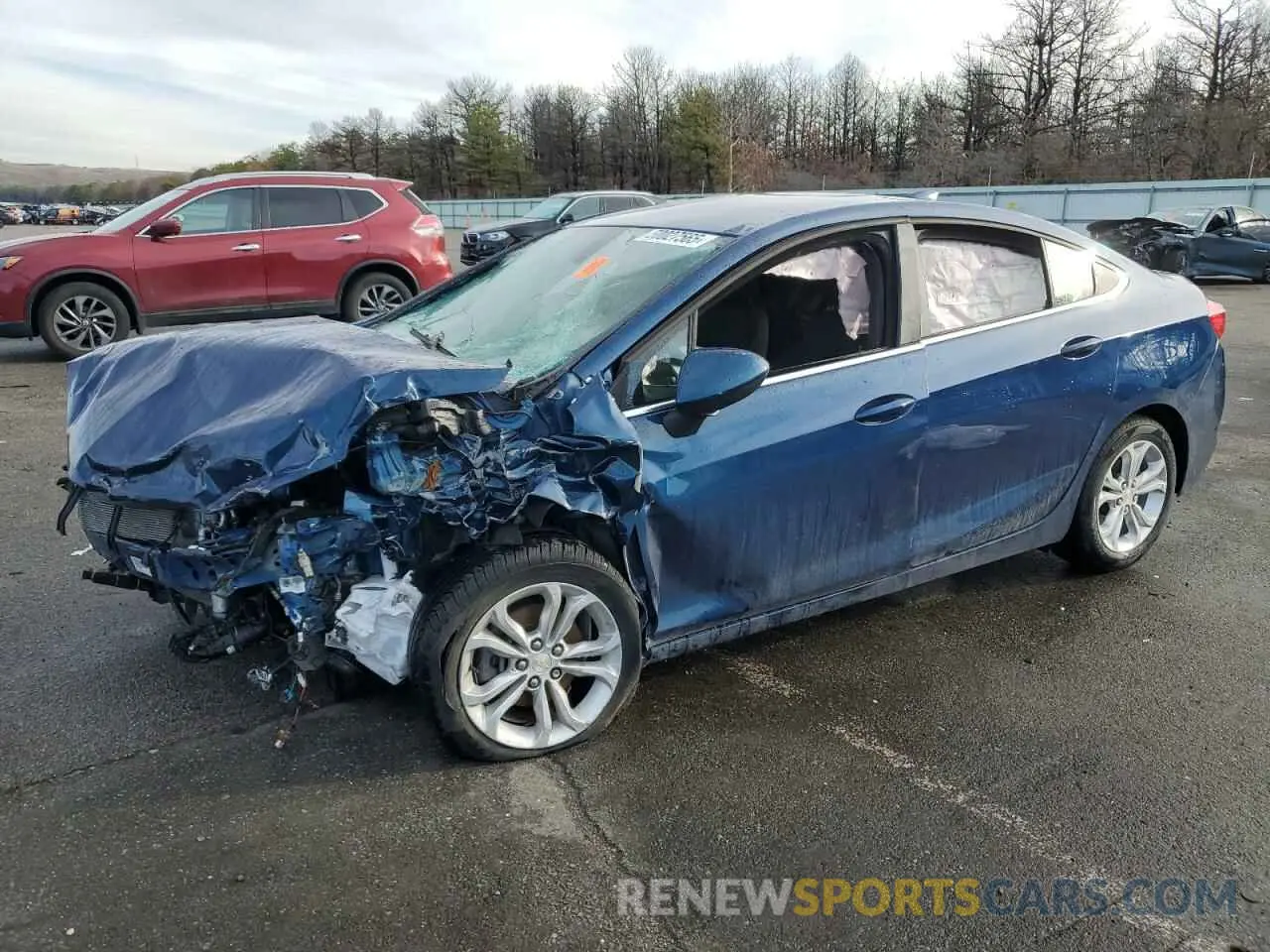 1 Photograph of a damaged car 1G1BE5SM8K7135172 CHEVROLET CRUZE 2019