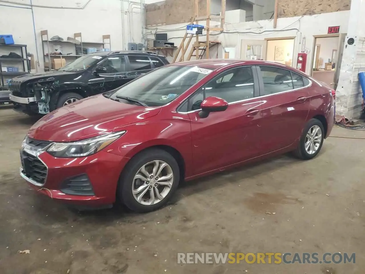 1 Photograph of a damaged car 1G1BE5SM8K7136225 CHEVROLET CRUZE 2019
