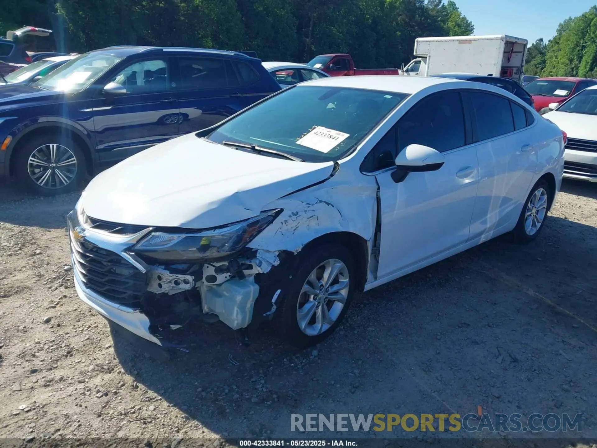 2 Photograph of a damaged car 1G1BE5SM8K7138072 CHEVROLET CRUZE 2019