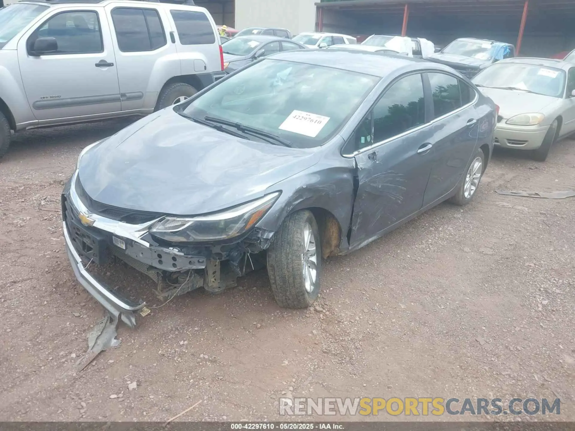 2 Photograph of a damaged car 1G1BE5SM9K7115562 CHEVROLET CRUZE 2019
