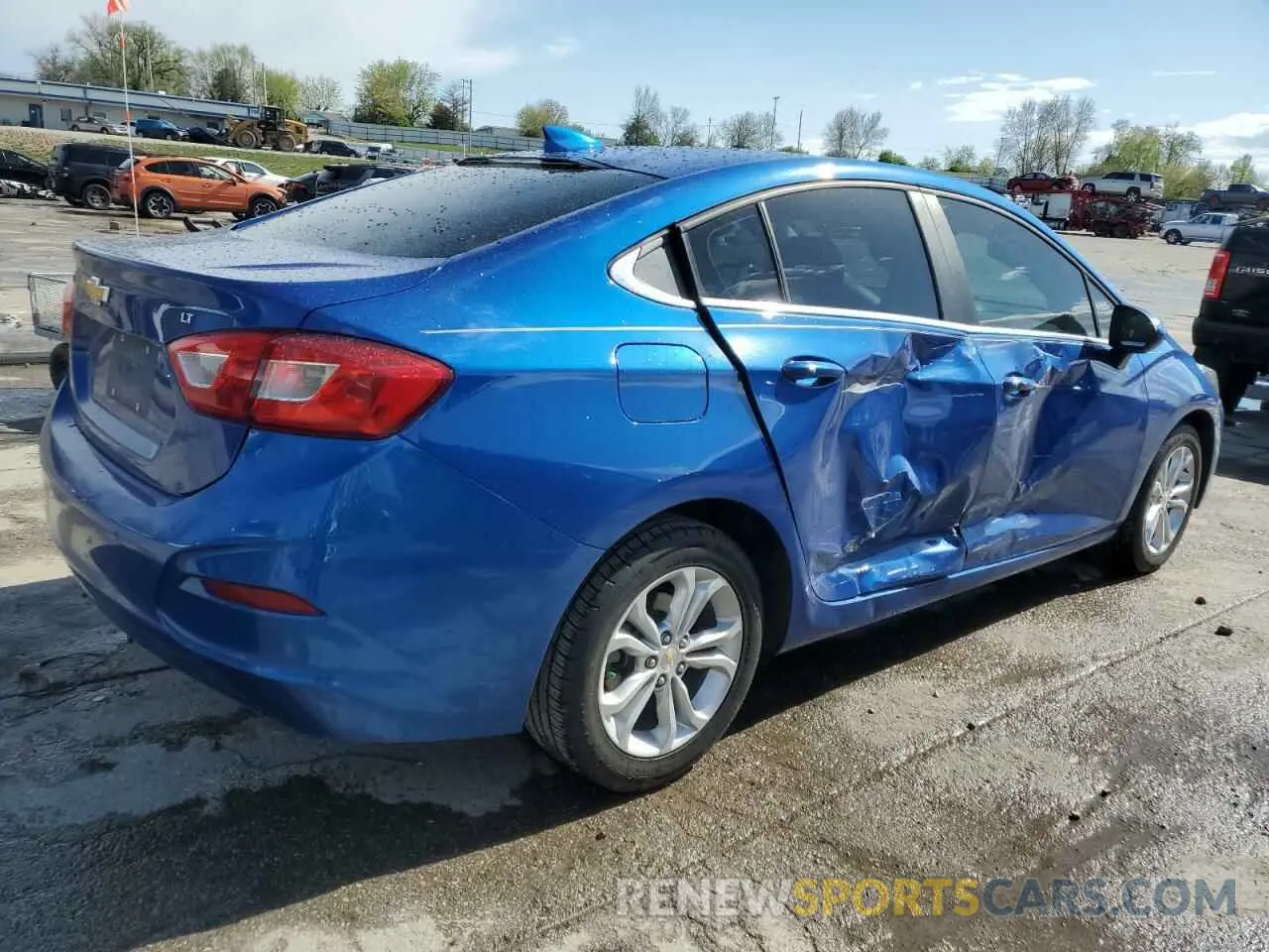 3 Photograph of a damaged car 1G1BE5SMXK7101038 CHEVROLET CRUZE 2019