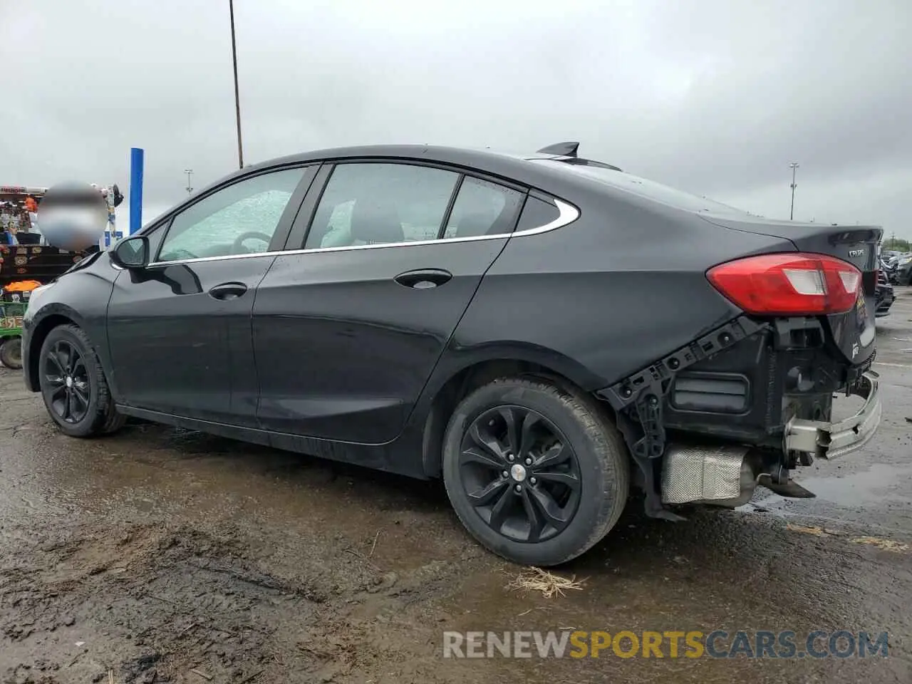 2 Photograph of a damaged car 1G1BE5SMXK7112928 CHEVROLET CRUZE 2019