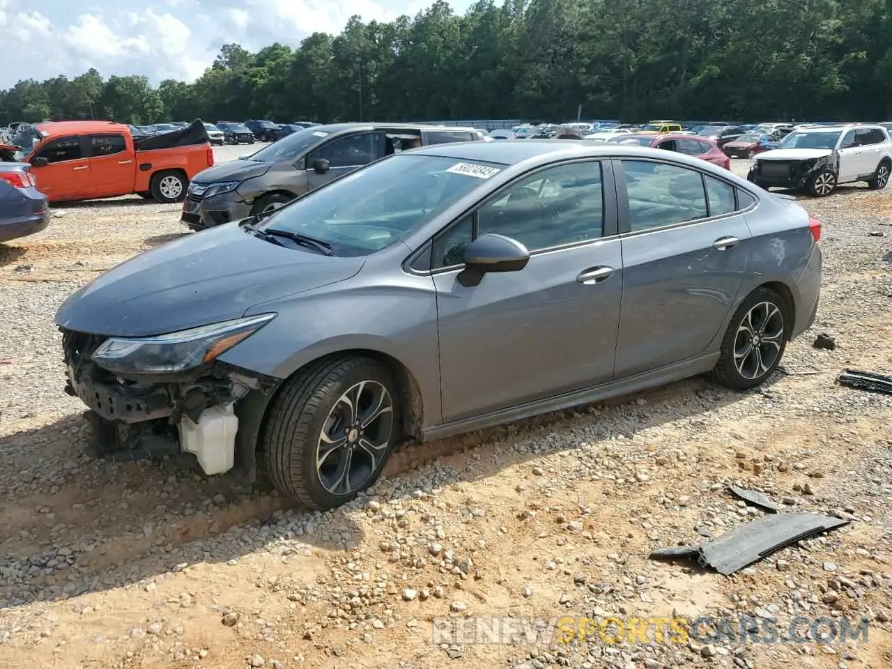 1 Photograph of a damaged car 1G1BE5SMXK7138798 CHEVROLET CRUZE 2019