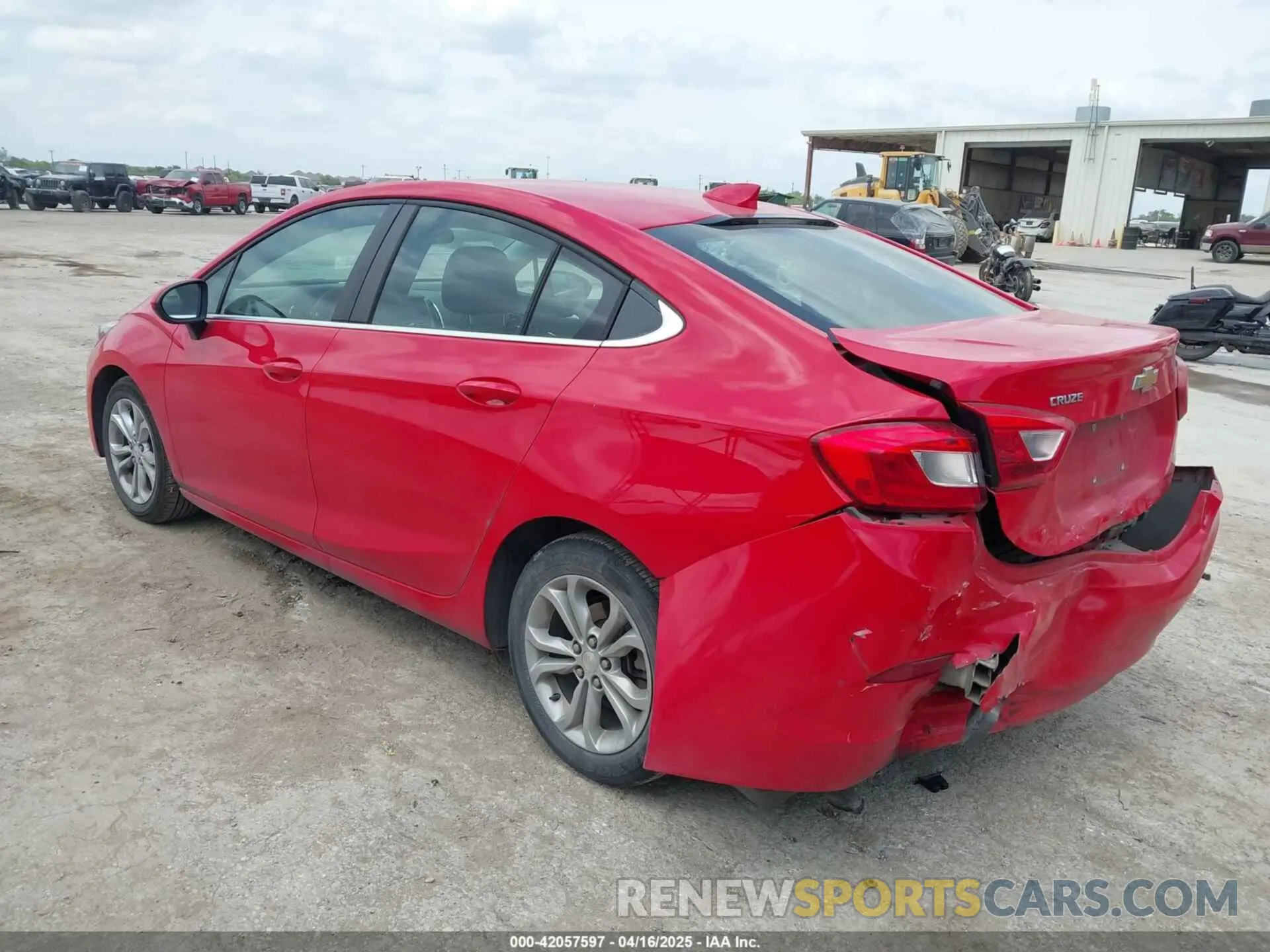 3 Photograph of a damaged car 1G1BE5SMXK7142740 CHEVROLET CRUZE 2019