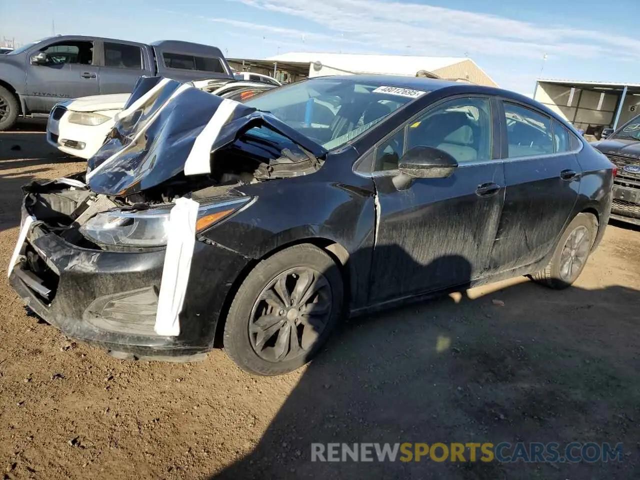 1 Photograph of a damaged car 1G1BE5SMXK7144732 CHEVROLET CRUZE 2019