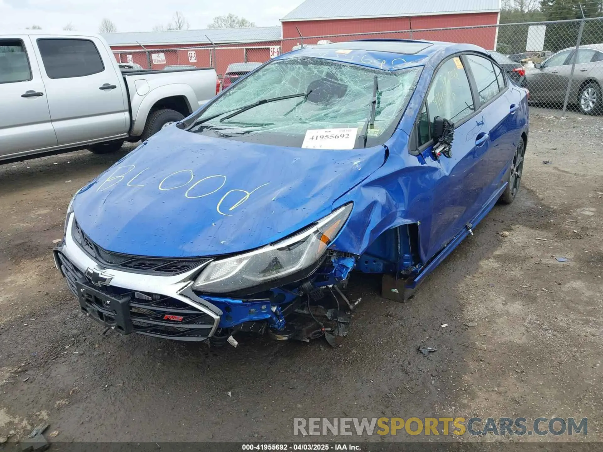 6 Photograph of a damaged car 1G1BF5SM0K7104799 CHEVROLET CRUZE 2019