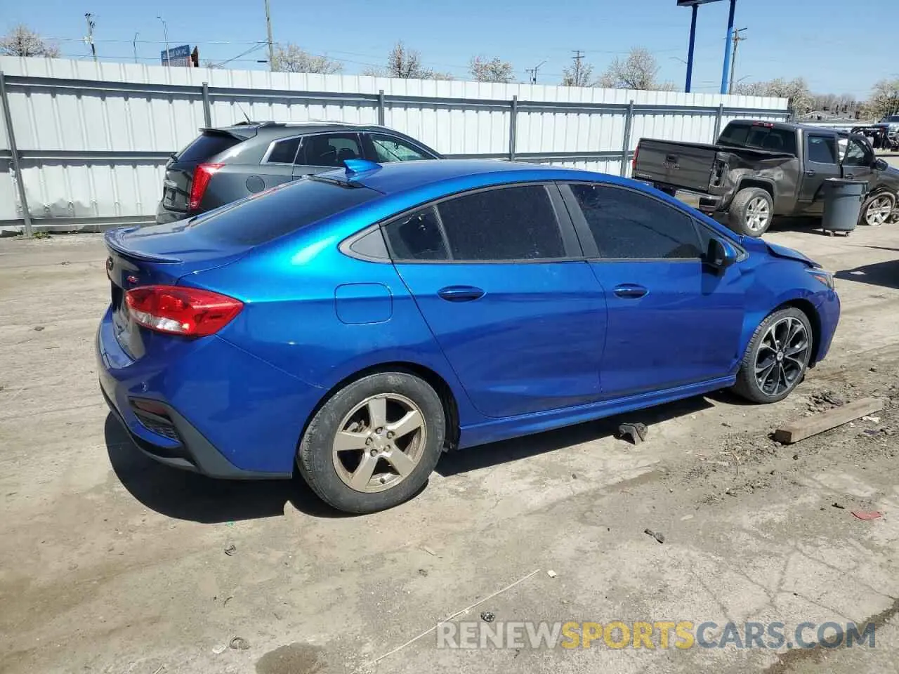 3 Photograph of a damaged car 1G1BF5SM0K7116421 CHEVROLET CRUZE 2019