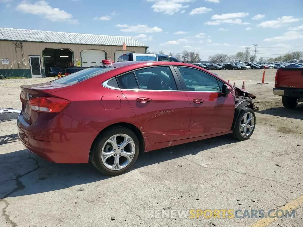 3 Photograph of a damaged car 1G1BF5SM3K7123458 CHEVROLET CRUZE 2019