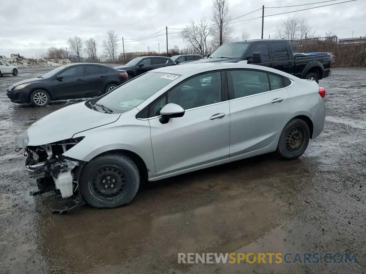 1 Photograph of a damaged car 1G1BF5SM8K7100936 CHEVROLET CRUZE 2019