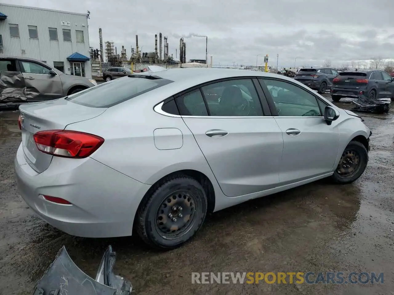 3 Photograph of a damaged car 1G1BF5SM8K7100936 CHEVROLET CRUZE 2019