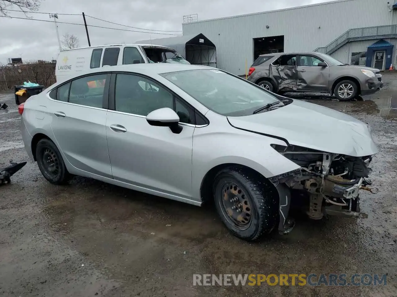 4 Photograph of a damaged car 1G1BF5SM8K7100936 CHEVROLET CRUZE 2019