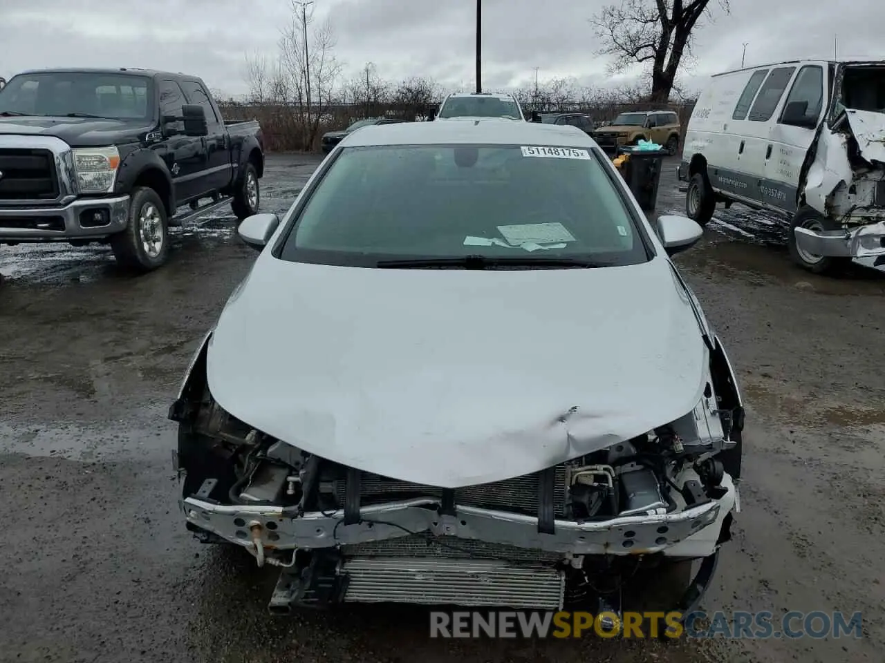 5 Photograph of a damaged car 1G1BF5SM8K7100936 CHEVROLET CRUZE 2019