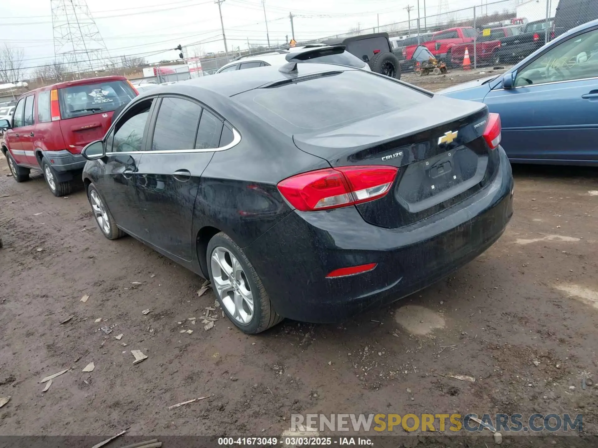 3 Photograph of a damaged car 1G1BF5SM9K7101240 CHEVROLET CRUZE 2019