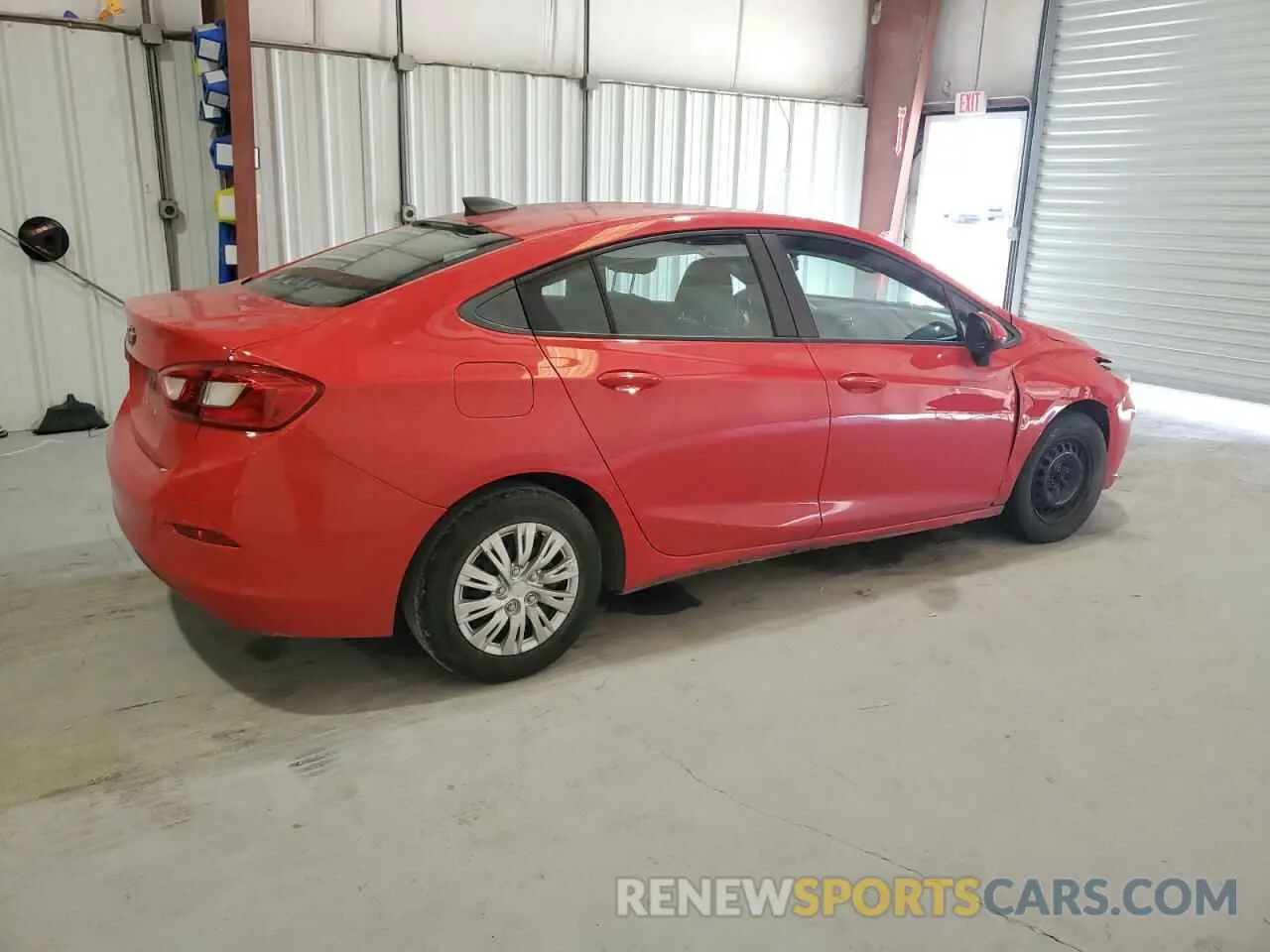 3 Photograph of a damaged car 1G1BJ5SM1K7103398 CHEVROLET CRUZE 2019