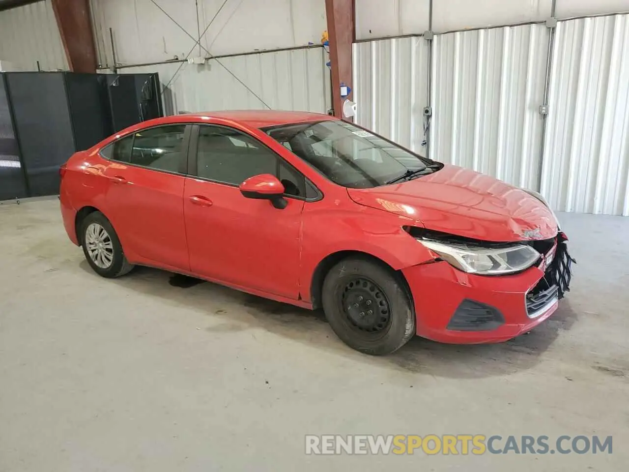 4 Photograph of a damaged car 1G1BJ5SM1K7103398 CHEVROLET CRUZE 2019