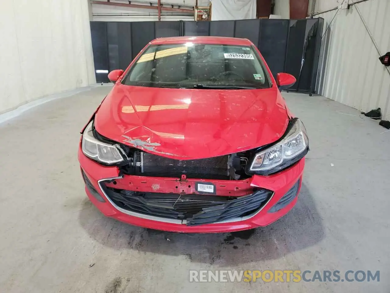 5 Photograph of a damaged car 1G1BJ5SM1K7103398 CHEVROLET CRUZE 2019