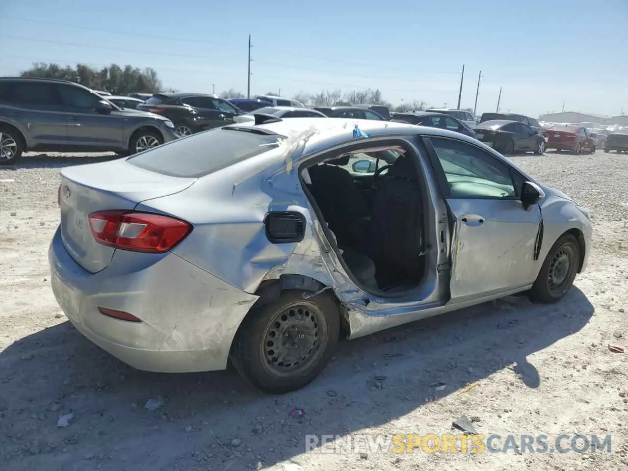 3 Photograph of a damaged car 1G1BJ5SM3K7105248 CHEVROLET CRUZE 2019