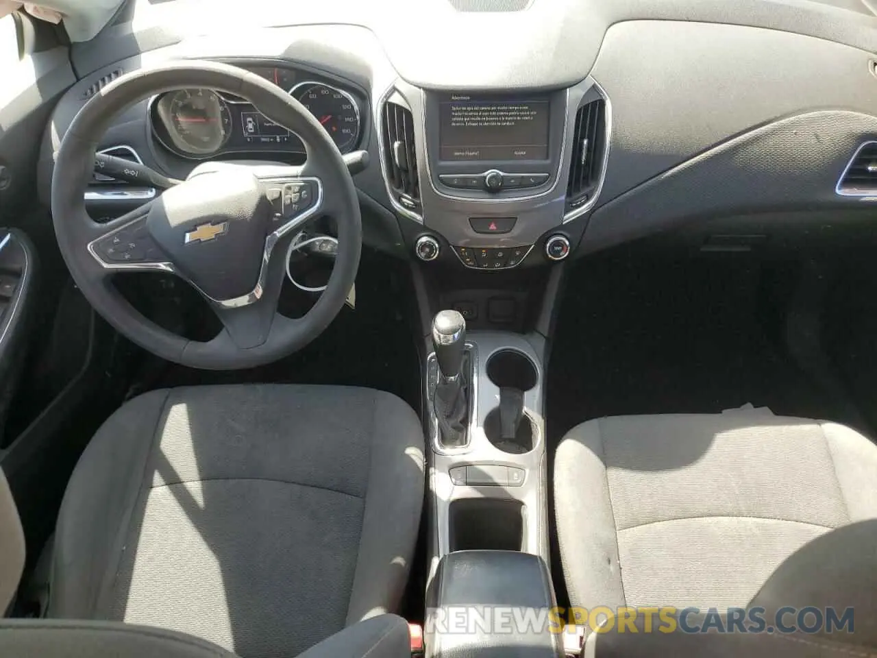 8 Photograph of a damaged car 1G1BJ5SM3K7105248 CHEVROLET CRUZE 2019