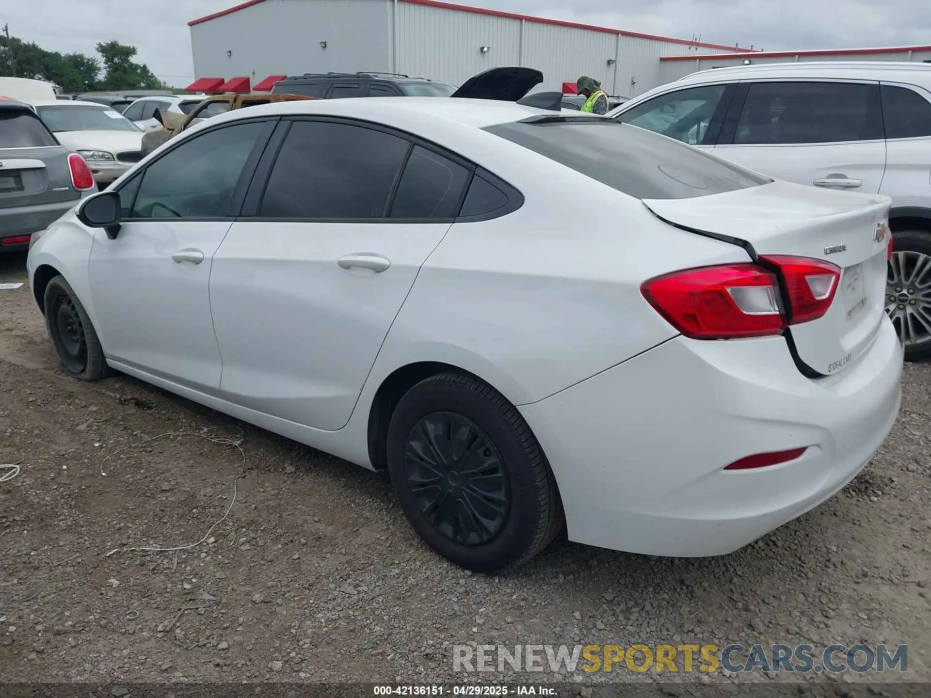 3 Photograph of a damaged car 1G1BJ5SM4K7104013 CHEVROLET CRUZE 2019