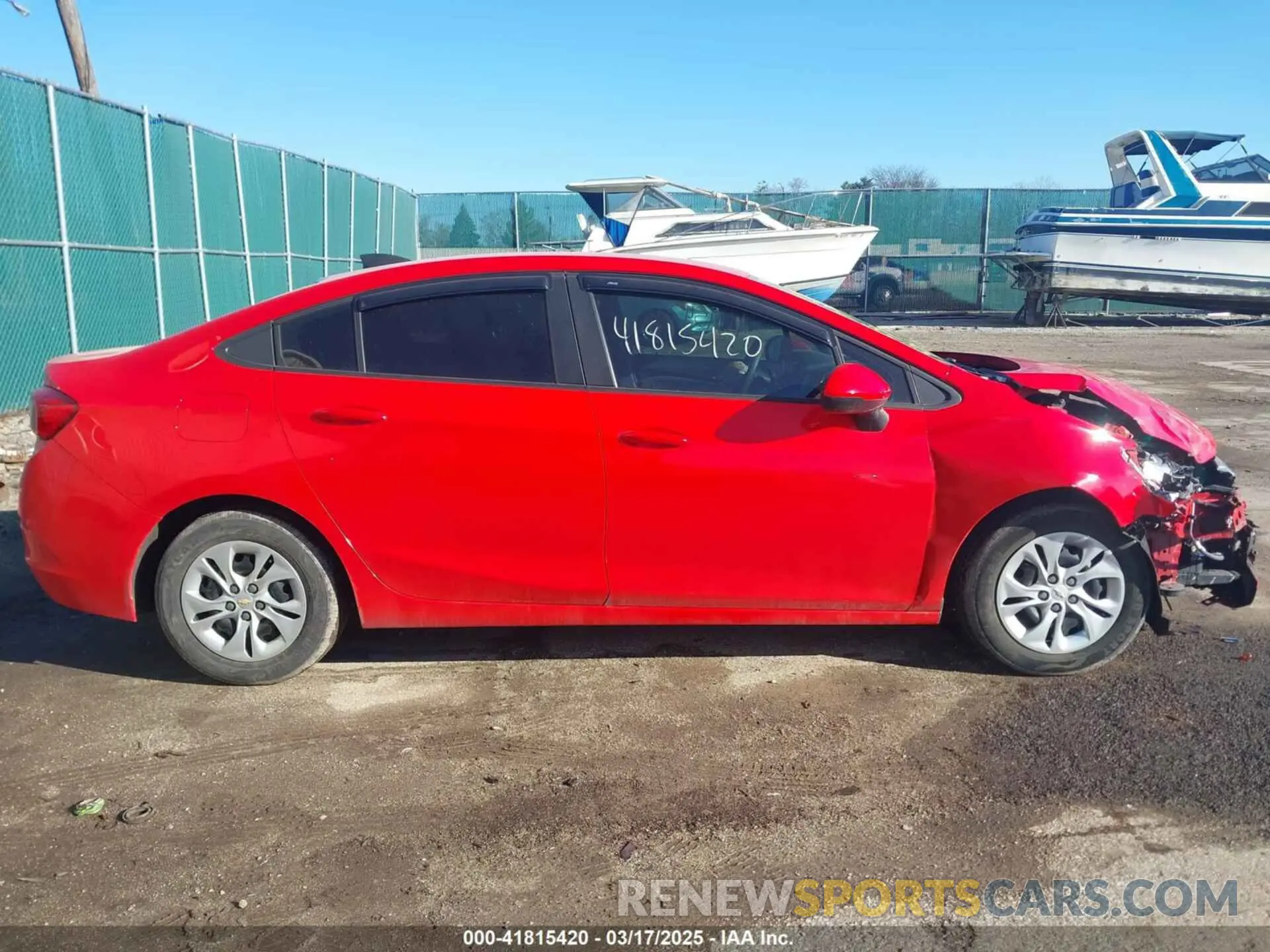 13 Photograph of a damaged car 1G1BJ5SM4K7104562 CHEVROLET CRUZE 2019