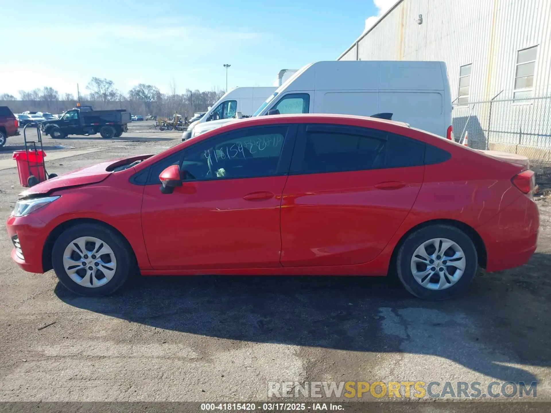 14 Photograph of a damaged car 1G1BJ5SM4K7104562 CHEVROLET CRUZE 2019