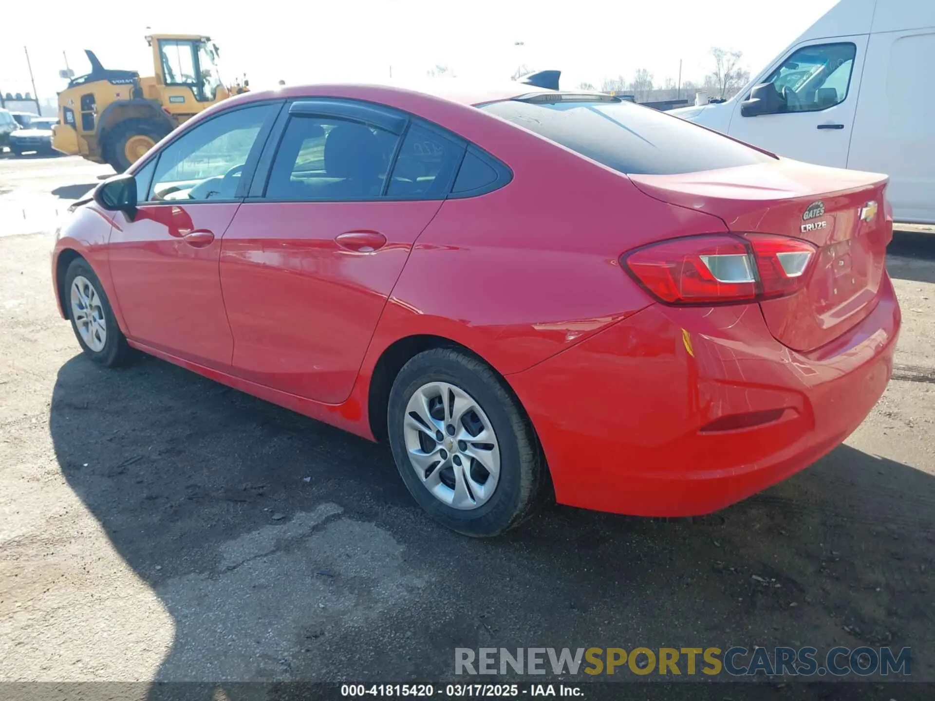 3 Photograph of a damaged car 1G1BJ5SM4K7104562 CHEVROLET CRUZE 2019
