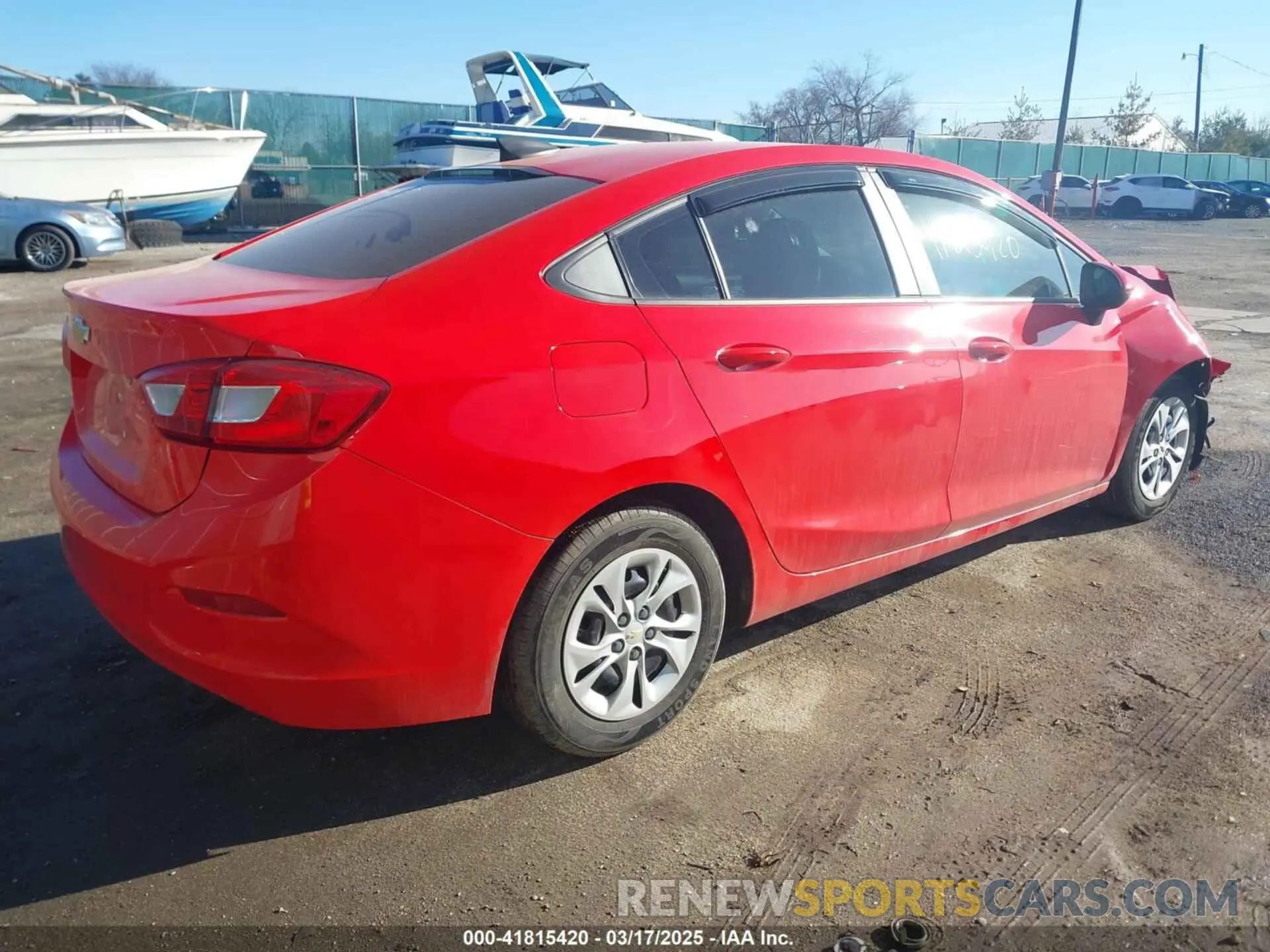 4 Photograph of a damaged car 1G1BJ5SM4K7104562 CHEVROLET CRUZE 2019
