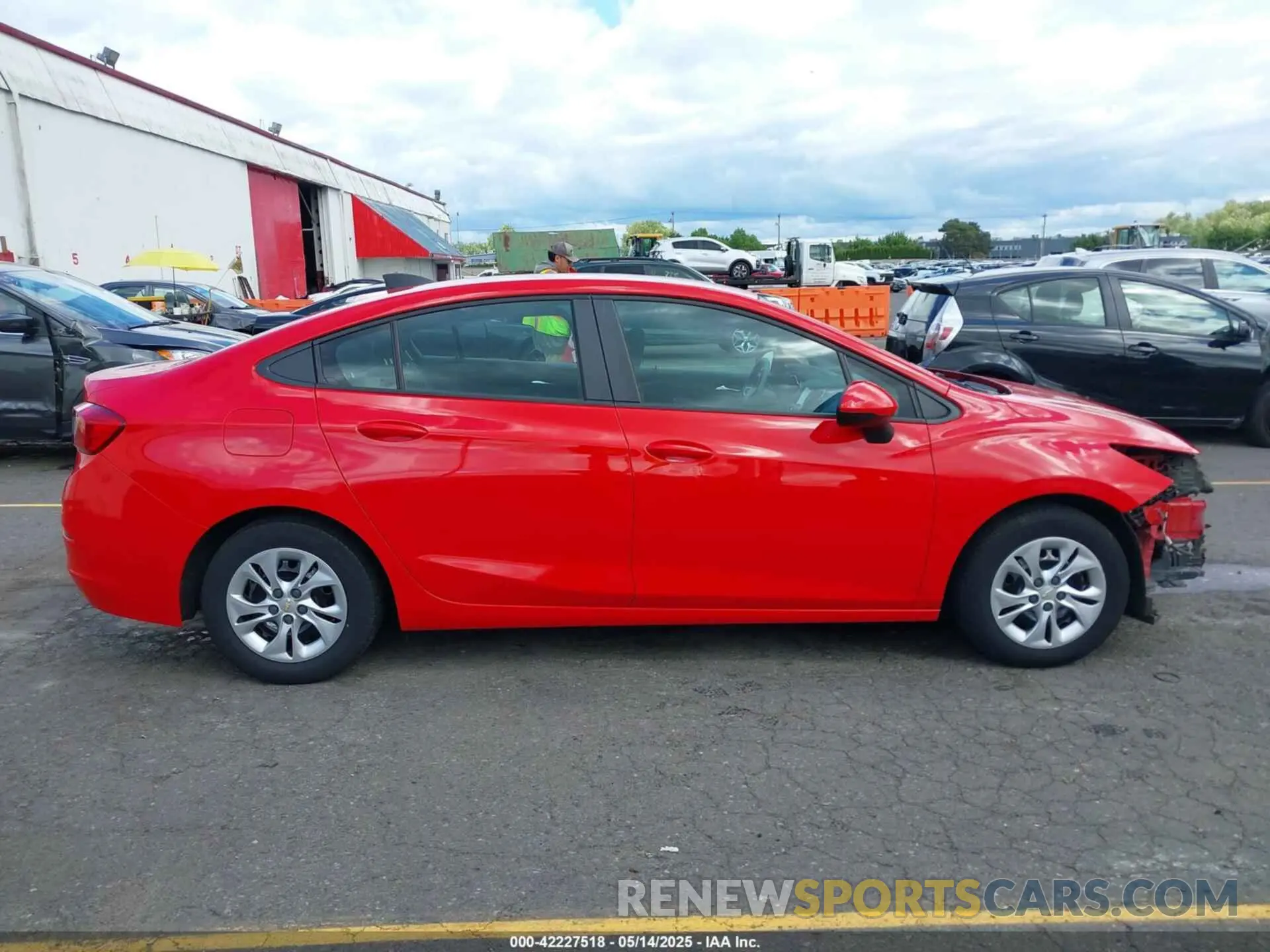 14 Photograph of a damaged car 1G1BJ5SM5K7106904 CHEVROLET CRUZE 2019