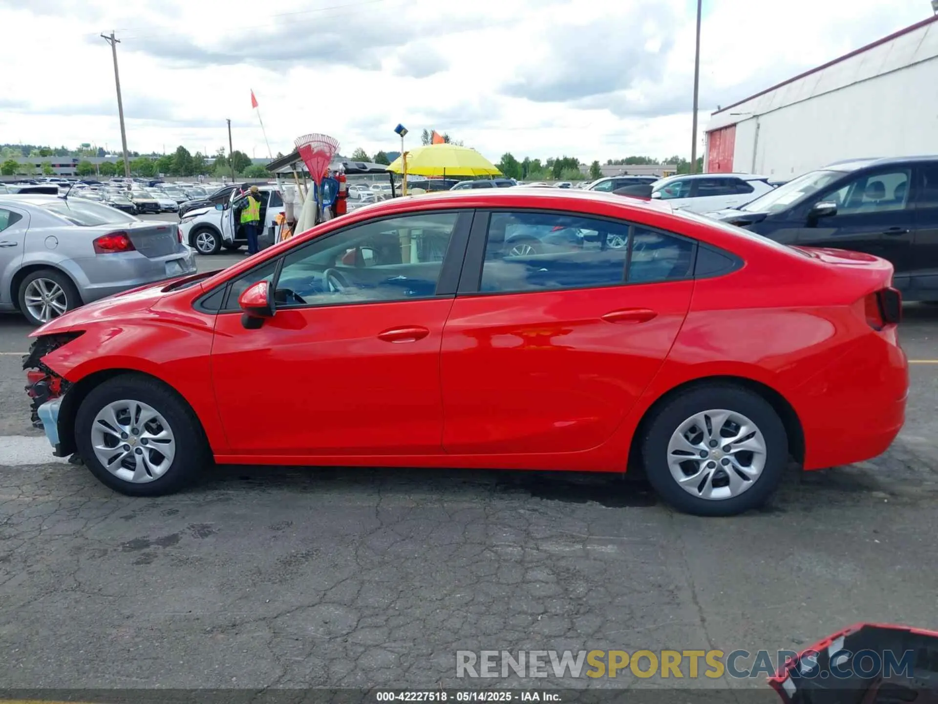 15 Photograph of a damaged car 1G1BJ5SM5K7106904 CHEVROLET CRUZE 2019