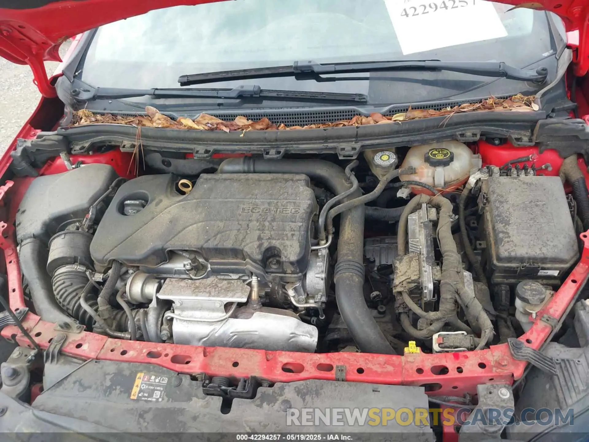 10 Photograph of a damaged car 1G1BJ5SM8K7101860 CHEVROLET CRUZE 2019